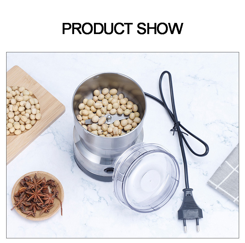 High Quality Small Mini Portable Electric Food Processor Dry Bean Coffee Grinders For Kitchen