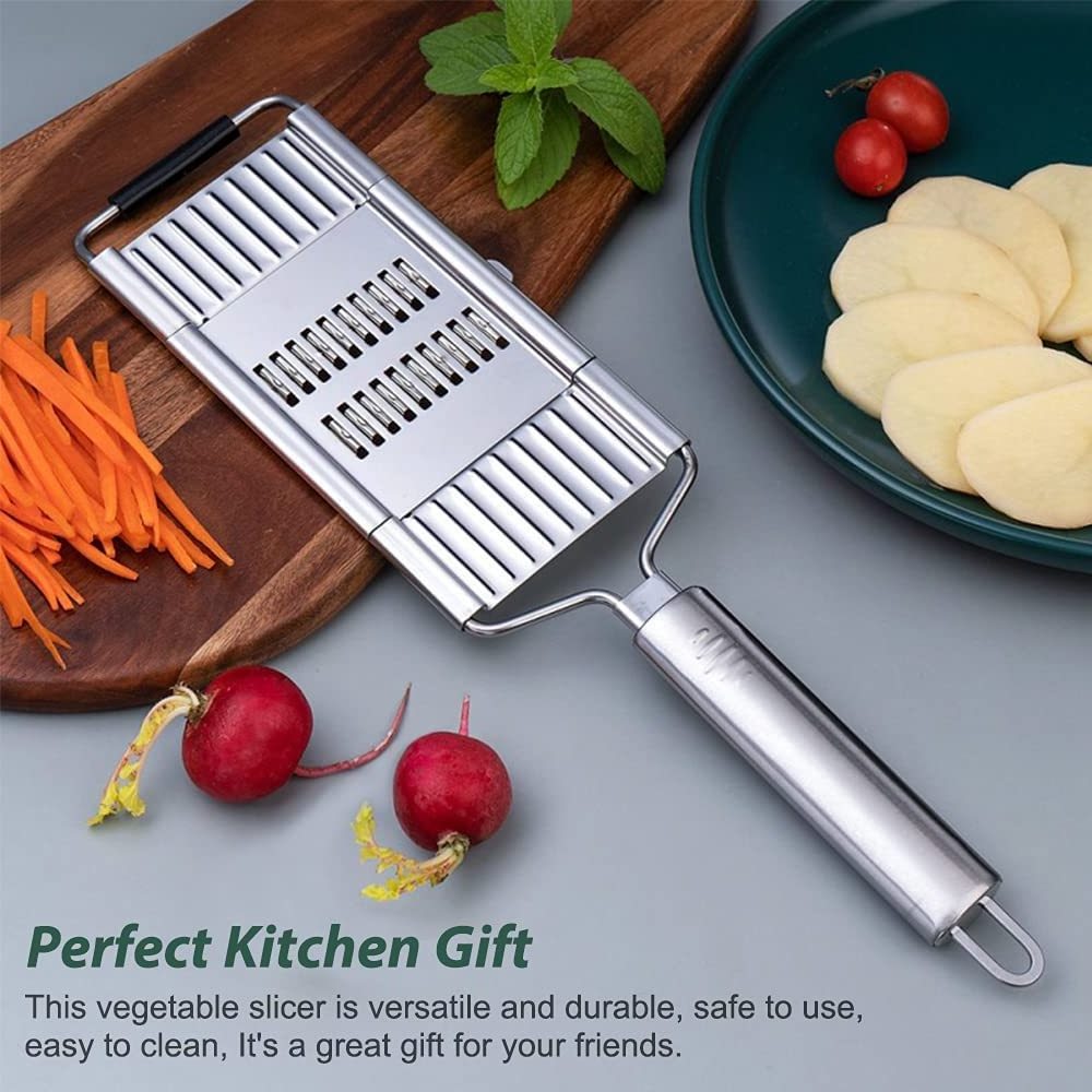 2023 Kitchen Gadgets Hot Sale Multi-Purpose Vegetable Slicer Veggie Chopper Stainless Steel Cheese Grater for Kitchen