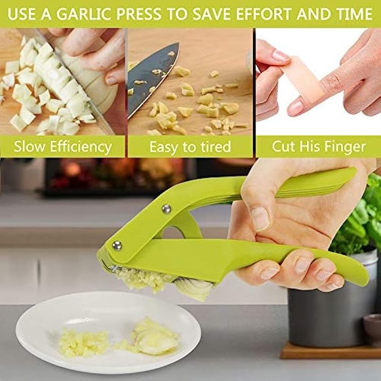 Multifunctional Household Garlic Press Kitchen Accessories Easy Clean Garlic Crusher Creative One Tool Two Purpose Garlic Mash