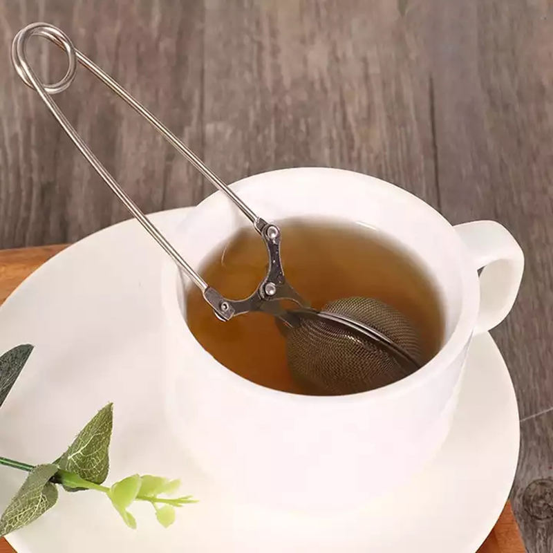 Wholesale High Quality Tea Steeper with Handle  Stainless Steel Tea Strainer for Loose Leaf Tea