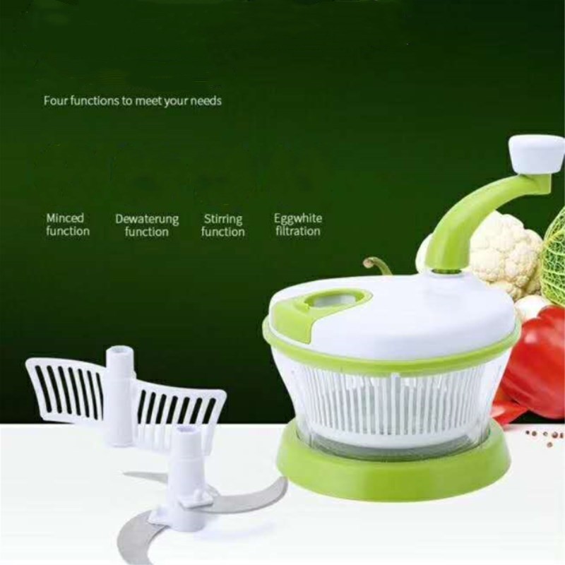 Kitchen Gadget Multifunctional Manual Vegetable Chopper Food Cooking Machine Hand-cranked Meat Mincer Veggie Blender