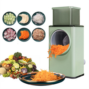 Multifunction Vegetable Slicer Manual Kitchen Household Accessories Vegetable Chopper Round Cutter Potato Garlic Shredder