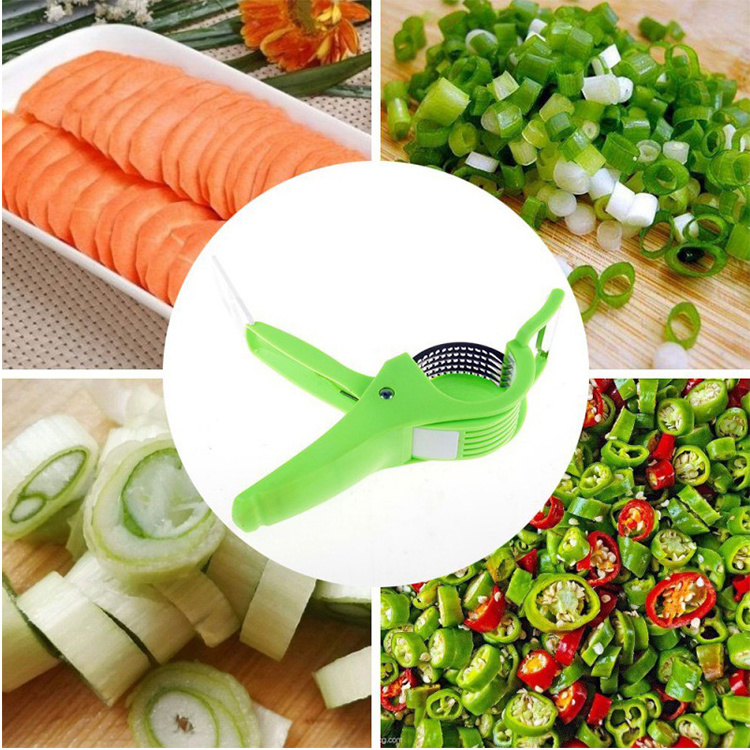 Hot Selling Kitchen Gadgets 2 In 1 Cucumber Banana Chips Slicer Salad Cutter Vegetable And Fruit Tools For Home