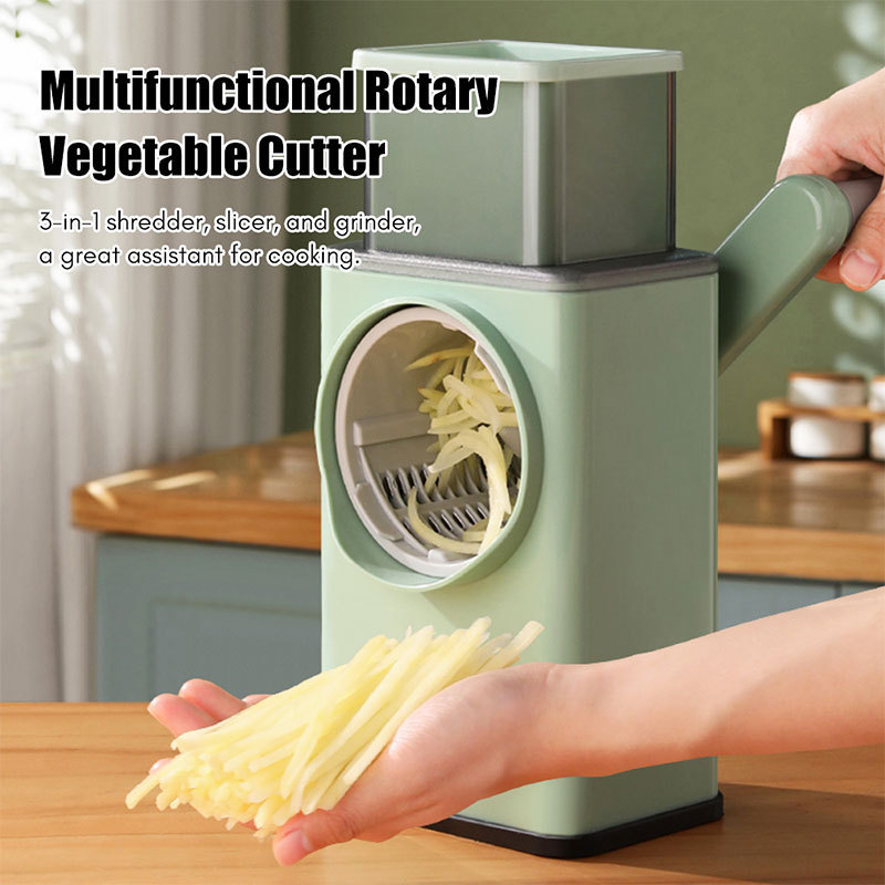 Kitchen Gadgets High Quality Household Slicer 3 in 1 Multifunction Vegetable Chopper Manual Roller Cutter Grater Potato Shredder