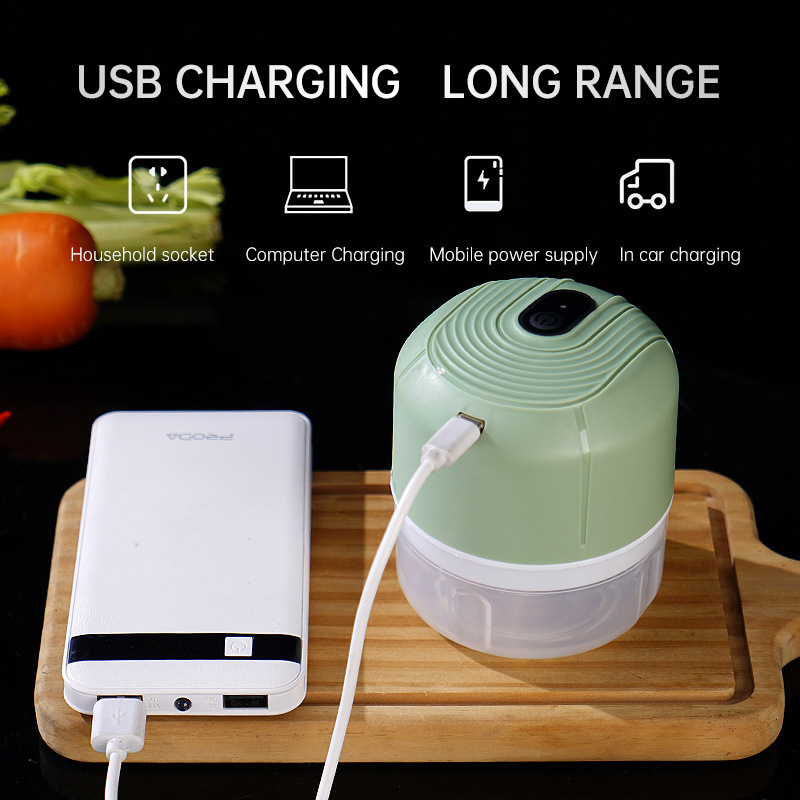 Kitchen Gadgets 2023 Electric Garlic Chopper USB Ginger Masher Food Processor Vegetable Crusher