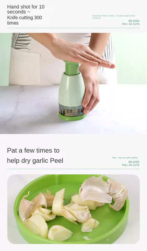 2023 Hot-selling Hand Garlic Press Manual Peanut Sesame Pepper Masher Veggies Mini Food Processor And Dicer