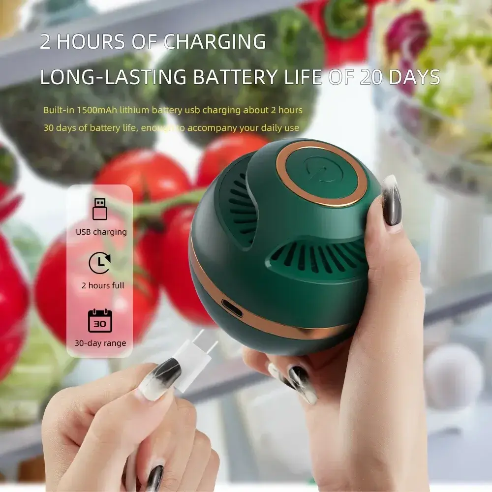 Household Kitchen Tool Keeping Fresh Air Purifier For Car Closet Wardrobe Refrigerator Ozone Deodorizer Strong Odor Eliminator