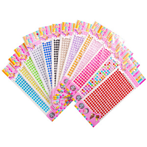 6mm Party and Festival DIY Sticker 260 Pcs/set decoration Crystal Rhinestone Self Adhesive Scrapbooking flat Stickers