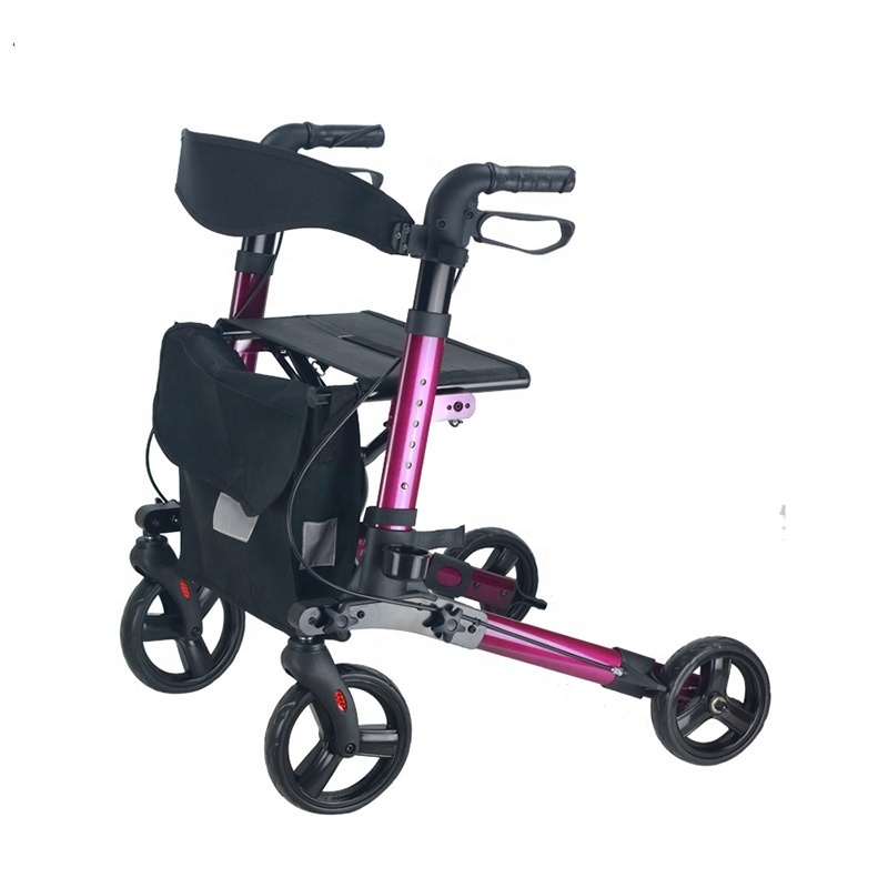 European Style Noble Portable Rollator Walker  for Shopping Cart Driving Trolley