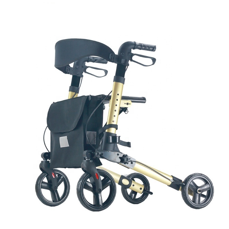 European Style Noble Portable Rollator Walker  for Shopping Cart Driving Trolley