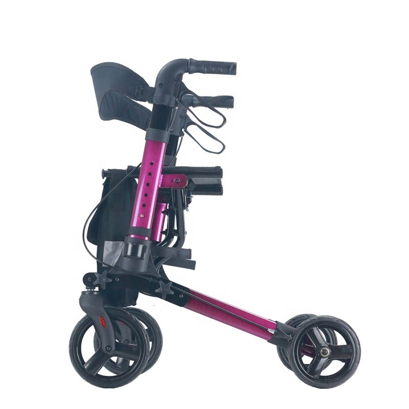 European Style Noble Portable Rollator Walker  for Shopping Cart Driving Trolley