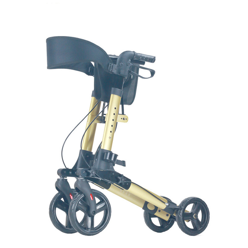 European Style Noble Portable Rollator Walker  for Shopping Cart Driving Trolley