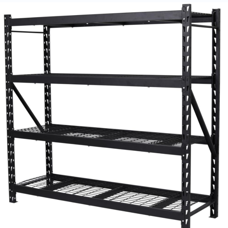 Black KIT99 heavy duty storage shelf  metal kitchen storage shelf layer metal storage shelving unit 800kg per shelf