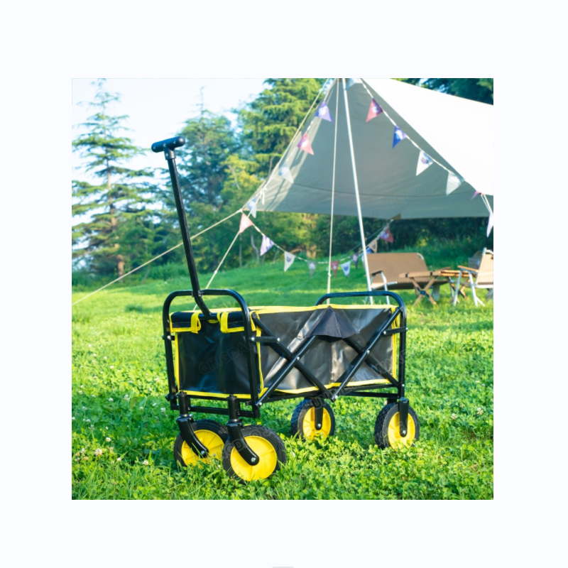 CT-0101 folding wagon with seat belt  camping hiking cart four wheel kids wagon cart