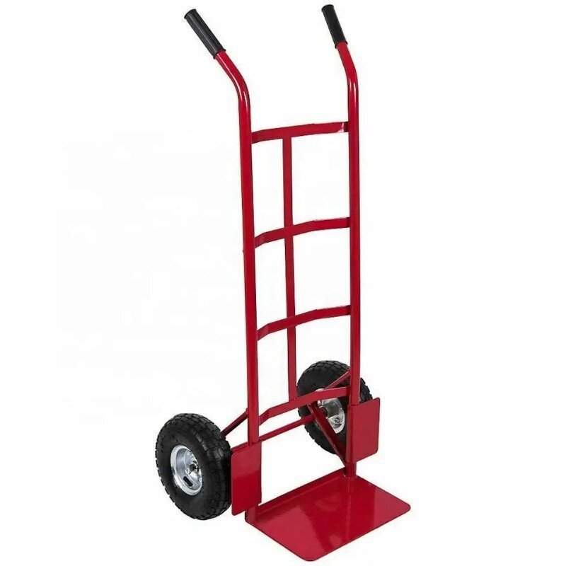 200kgs metal portable foldable aluminium hand trolley heavy duty utility cart for supermarket  carrying goods