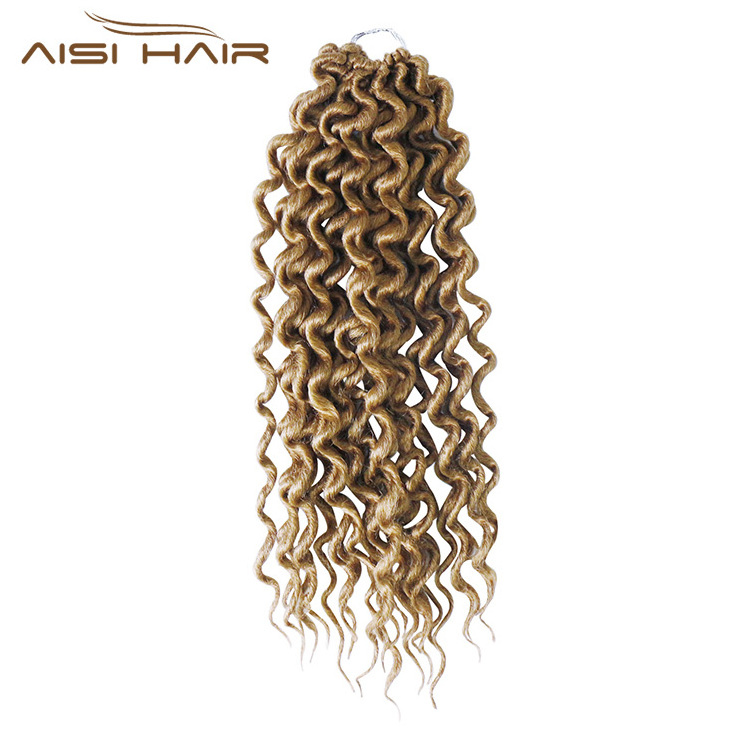 Aisi Hair Faux Locs Curly 18 Inch 24 Roots Afro Soft Crochet Braids Hair Extensions Bohemian Gypsy Locs Braids Hair