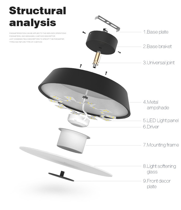 aisilan Nordic modern hotel home decorative led ceiling lamp iluminaria de teto residential led ceiling light