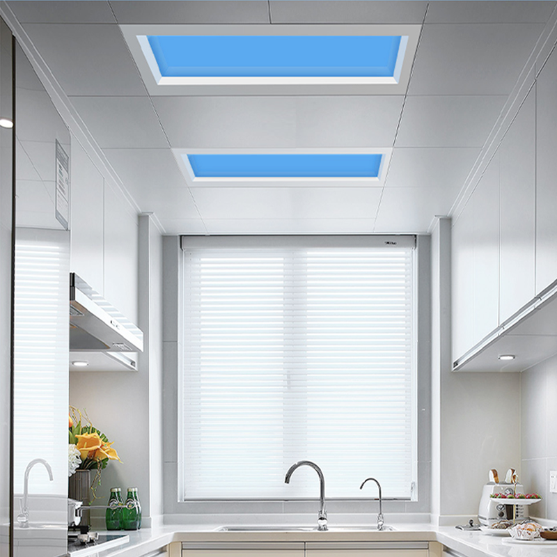 Aisilan 2024 hot sale smart dimmable high cri 93 skylight led blue sky design recessed ceiling downlight led panel light