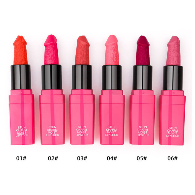 High Quality 6 Colors Smoothing Moisturizing Cosmetics Makeup  Lip Cream Mushroom Head Matte Lipstick