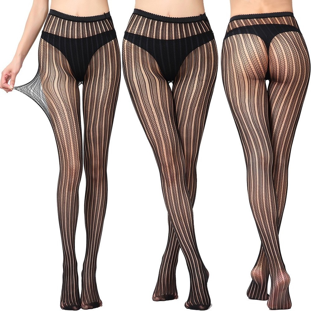 Hot Selling Mature Women Nylon Stockings Floral Star Fishnet Suspender Pantyhose Thigh High Stockings