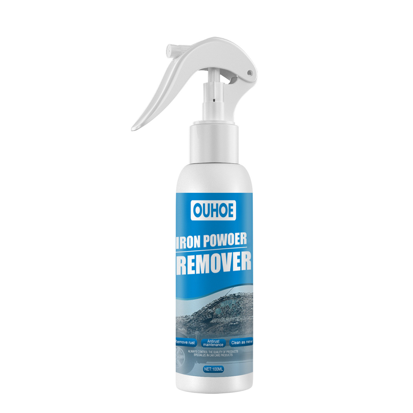 Wholesale OUHOE automobile iron powder rust remover anti rust car decontamination cleaning auto rust removal spray