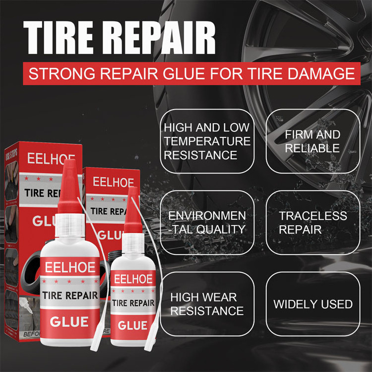 EELHOE Unique Design Hot Sale Tire Repair Glue Soft Filler For Scratched Tire Sides Cracks Hard On The Glue