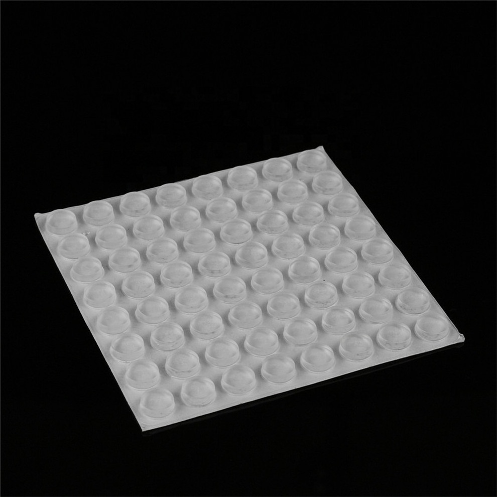 11*3mm Rubber Feet Clear Adhesive Bumper Pads Self Stick Furniture Bumpers Buffer Pads for Doors, Cabinets, Drawers