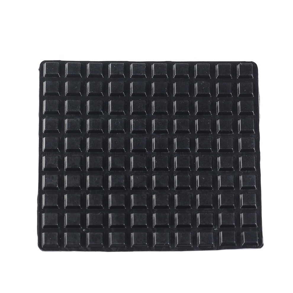 10*10*2.5mm Adhesive Rubber Feet Bumpers Self Adhesive Backing Sound Dampening Bumpers for Drawer Cabinet Doors