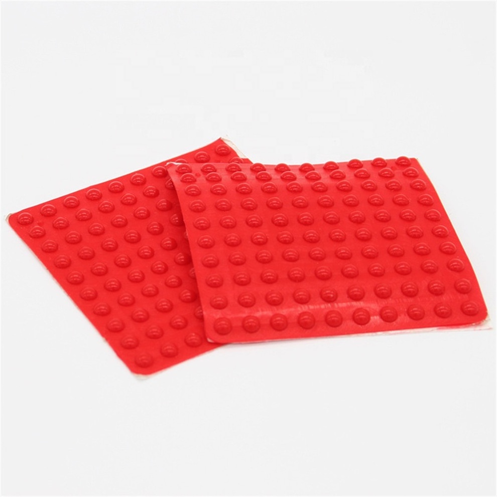 Red Rubber Feet Bumper Pads Sound Dampening for Cabinet Doors Drawers Laptop Electronics Picture Frame