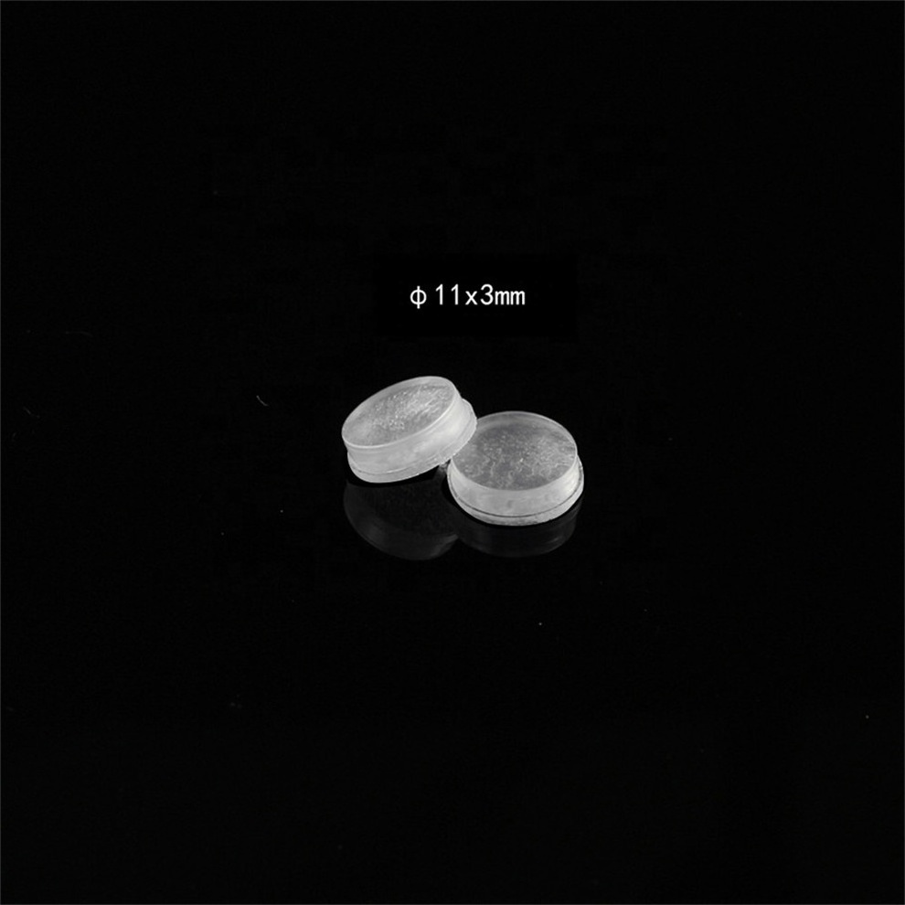 11*3mm Rubber Feet Clear Adhesive Bumper Pads Self Stick Furniture Bumpers Buffer Pads for Doors, Cabinets, Drawers