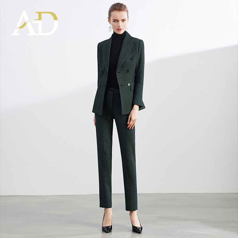 2022 High-quality Regular Business Suits OEM Custom Wool High Society Woman Regular Elegant Women Tuxedo