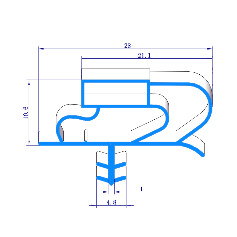 magnetic shower door seals pvc plastic fridge door rubber gasket with magnet