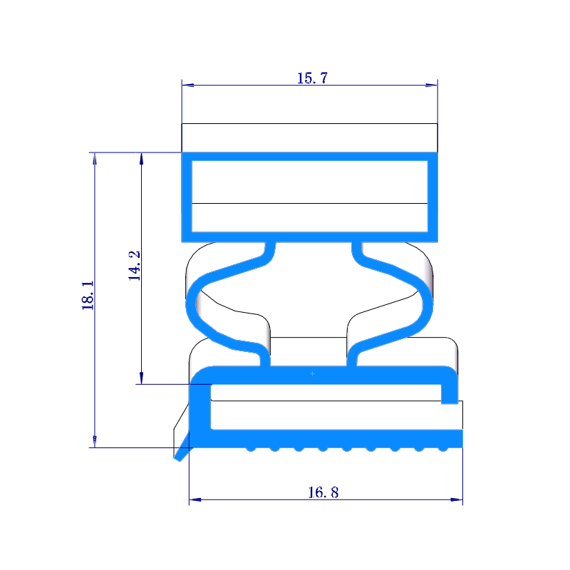 magnetic shower door seals pvc plastic fridge door rubber gasket with magnet