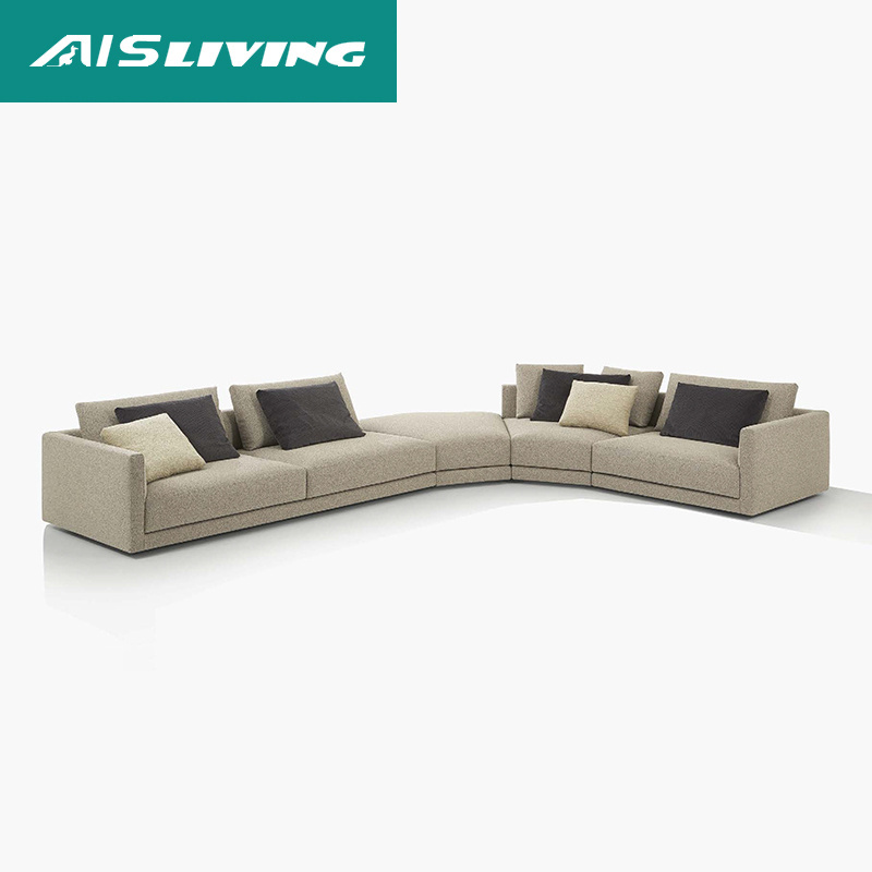 Italian Style Modern Luxury Designs Wooden Leather Furniture Set White Sectional L Shape Couch Sofas Living Room With Price