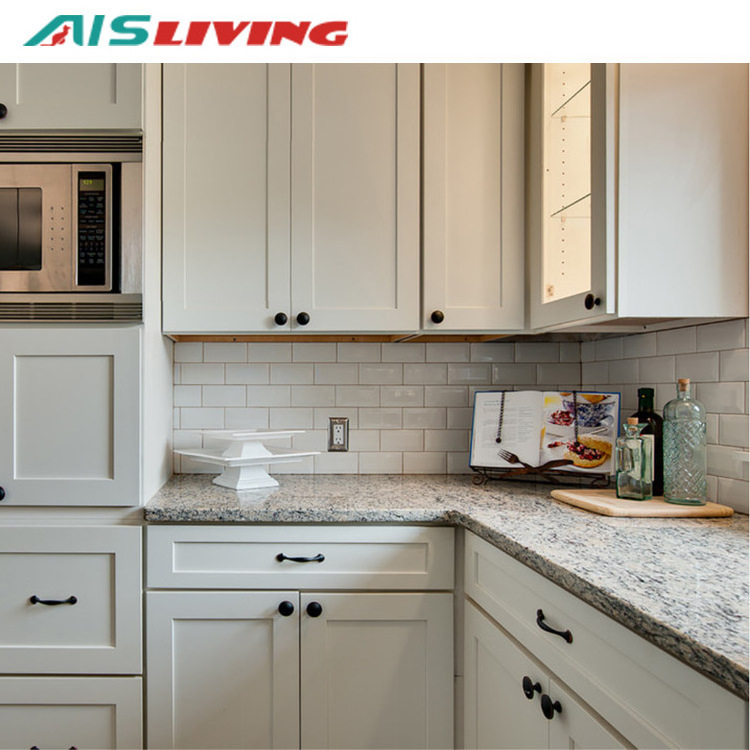 AIS Kitchen Cabinet Customized Modern Design Tall Pantry White  Shaker Kitchen Furniture Kitchen Furniture Cabinet Set