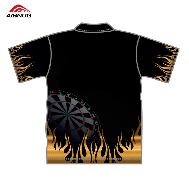 sublimation cheap vintage polyester printed Design Your Own custom dart shirt