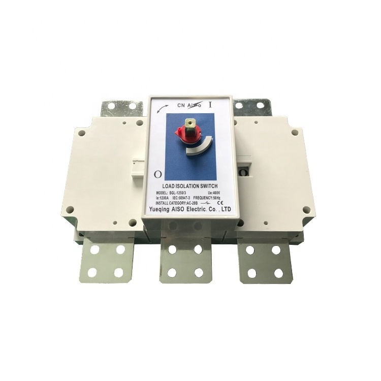 Wenzhou Supply Low Voltage 1250A 3P Electrical Load Break Isolator Switch