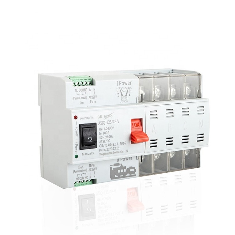 Millisecond Level Switching Time 20A 4P Automatic Transfer Switch