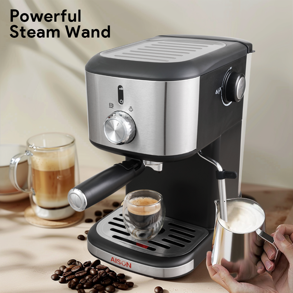 High Quality Espresso Coffee Maker Italian Cafe Machine Germany Coffee Machine with milk frother home use