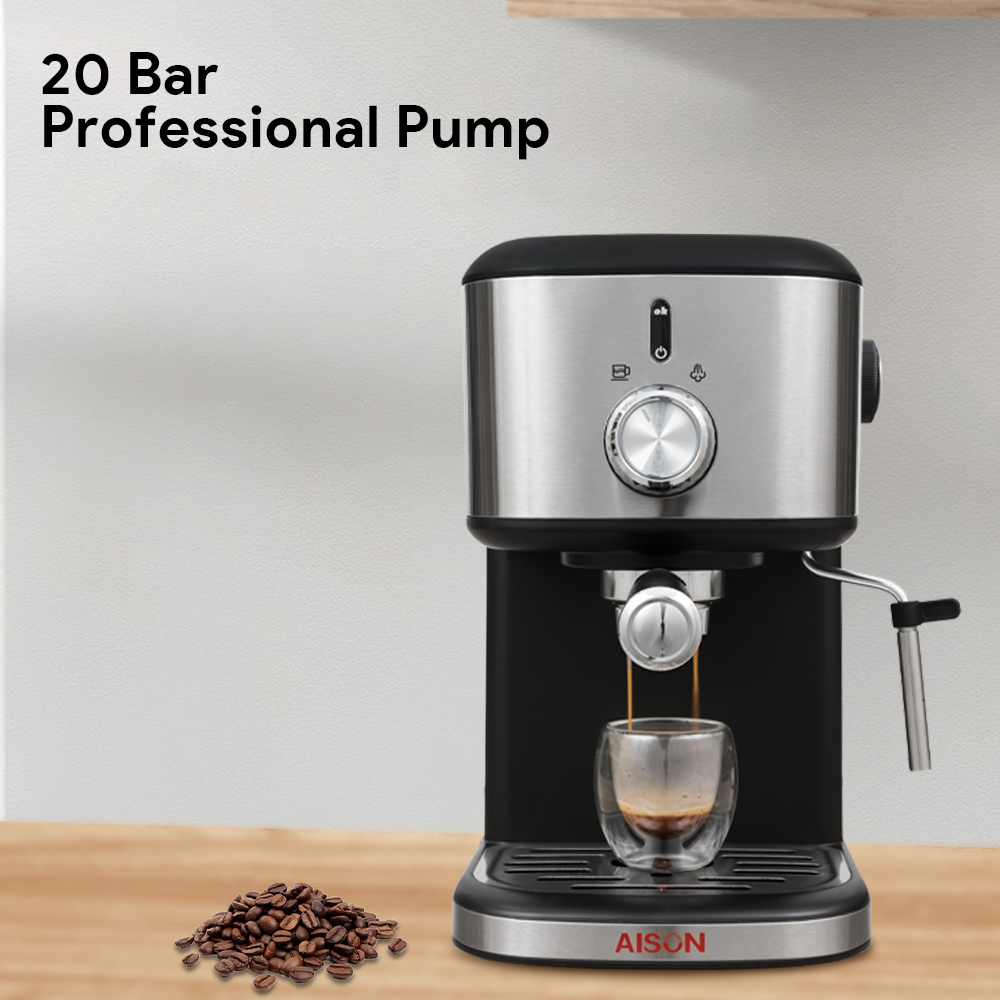 High Quality Espresso Coffee Maker Italian Cafe Machine Germany Coffee Machine with milk frother home use