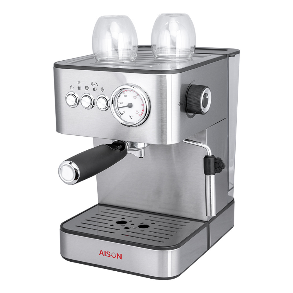 2024 New stainless steel 15 bar or 20 bar italy pump espresso coffee maker