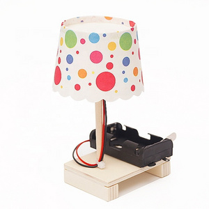 Diy  paper cup table lamp craft stem kit for kids