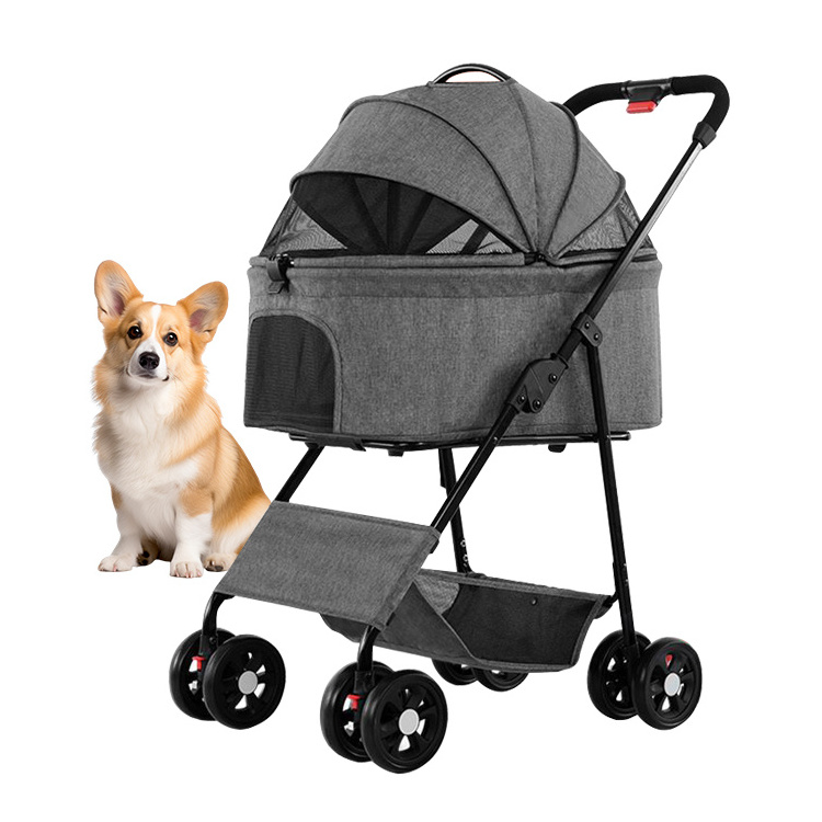 The Pet Stroller Is Easy To Fold And Store Making Travel More Convenient And Affordable The Best Choice For Families With Pets