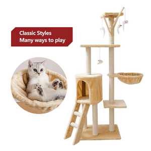 2023 New Pet Cat Climbing Frame Modern Two Floor Stairs Pet Cat Climbing Frame Cat Tree