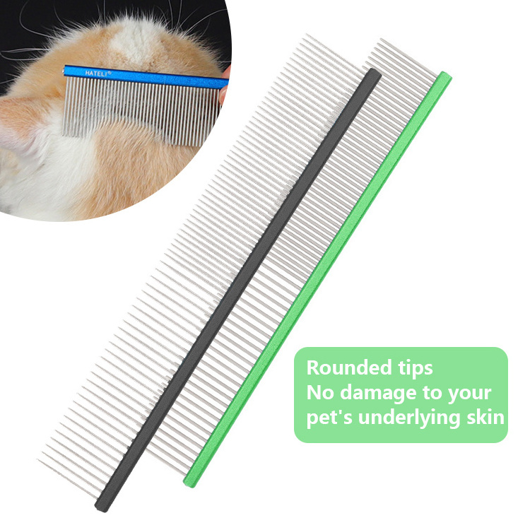 Factory Direct Sell Pet Dog Flea Comb With Dense Teeth Make The Hair Smoother The Quality Is Guaranteed And The Price Is Cheap