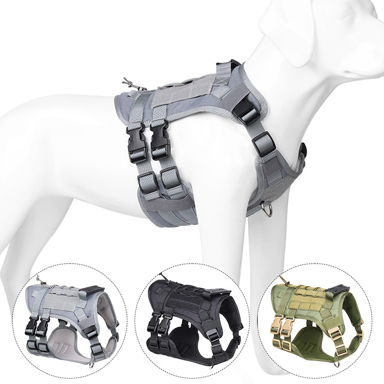 The New Dog Harness In 2023 Is Military Style Lightweight Convenient And Easy To Carry Making It Easy To Walk The Dog Out