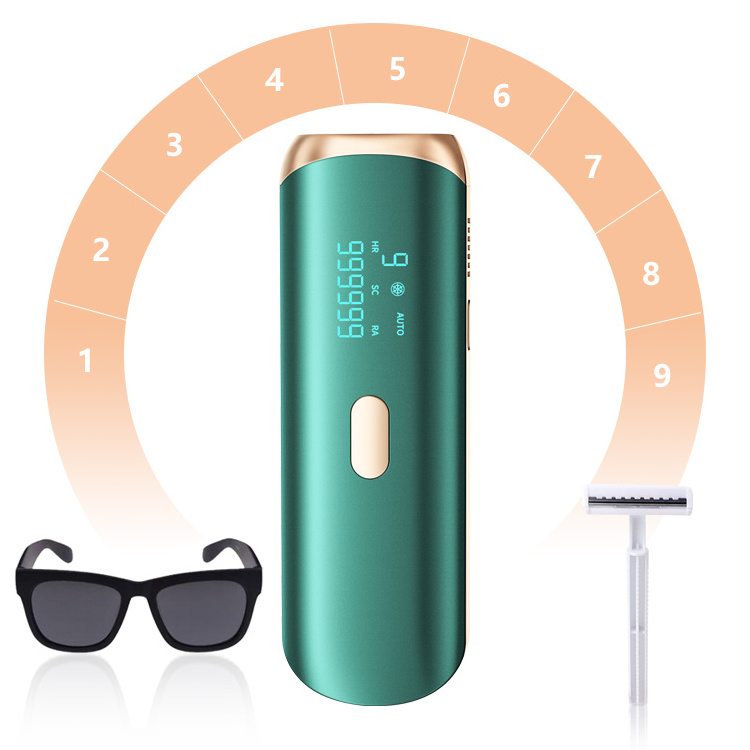 Portable Design Hair Removal Device Adopt Ipl Technology Painless And Precisely Remove Every Hair 9 Level Of Intensity Available