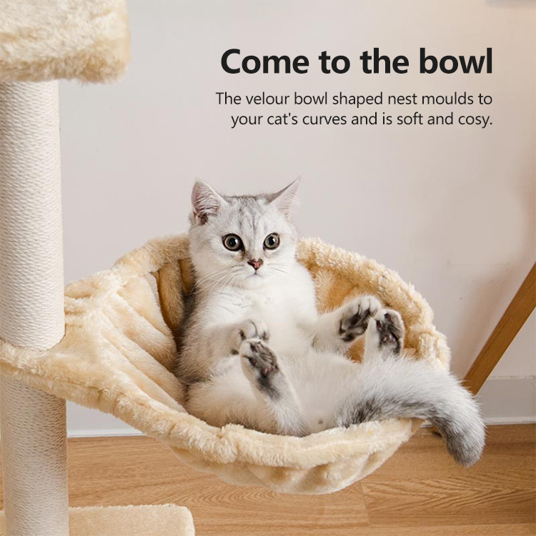 2023 New Pet Cat Climbing Frame Modern Two Floor Stairs Pet Cat Climbing Frame Cat Tree