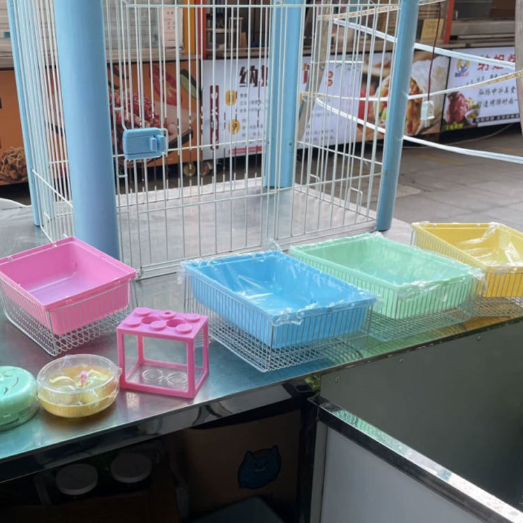 2024 Hamster Cage Pet Cages Big Panoramic Transparent Acrylic Pink Hamster Villa Wire Hamster Cages