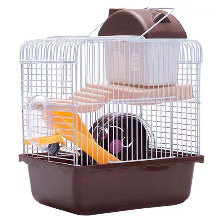 2024 Hamster Cage Pet Cages Big Panoramic Transparent Acrylic Pink Hamster Villa Wire Hamster Cages